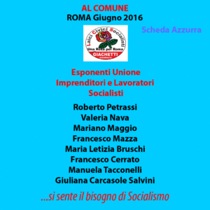 Esponenti UILS nella lista"UNA ROSA PER ROMA"