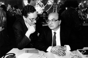 Ugo Intini e Bettino Craxi