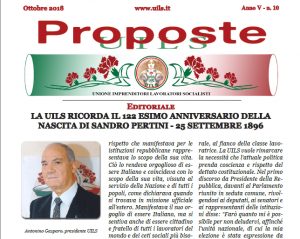 Proposte UILS 10 2018