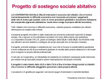 Progetto di sostegno sociale abitativo