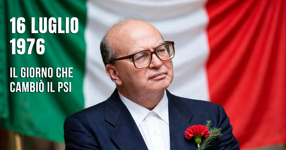 16 luglio 1976: il giorno in cui nacque la leadership di Bettino Craxi