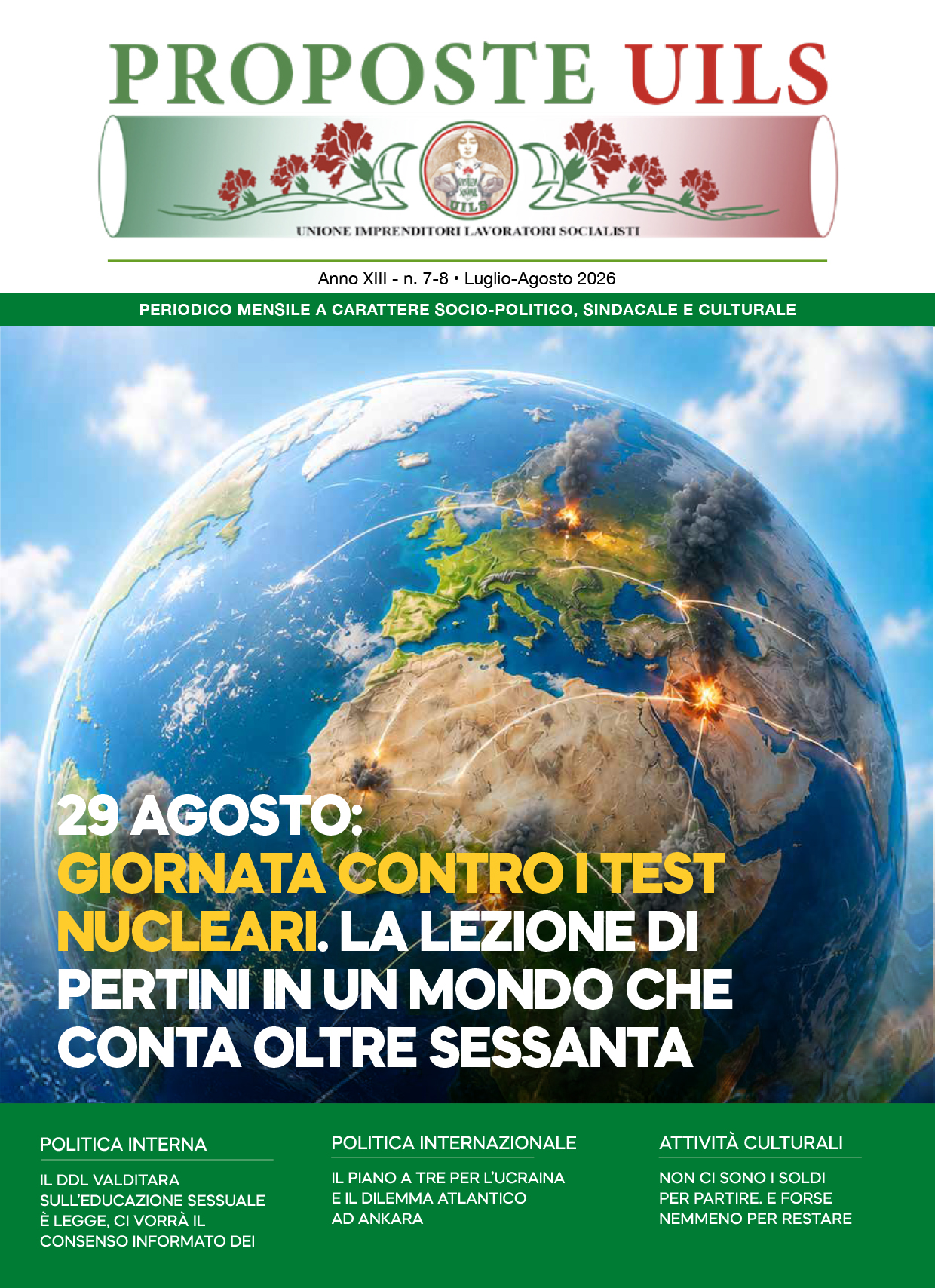 Periodico Proposte UILS - N° 7-8 - Luglio-Agosto 2026